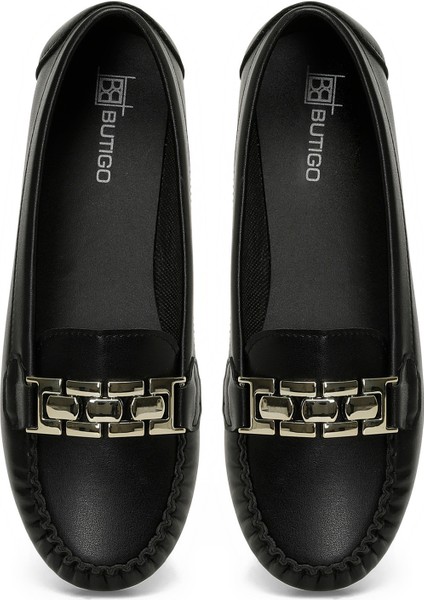 24K-512 5pr Siyah Kadın Loafer