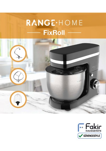 Renkli Çok Amaçlı Mutfak Şefi - Hamur Yoğurma ve Stand Mikser Siyah fiyatları