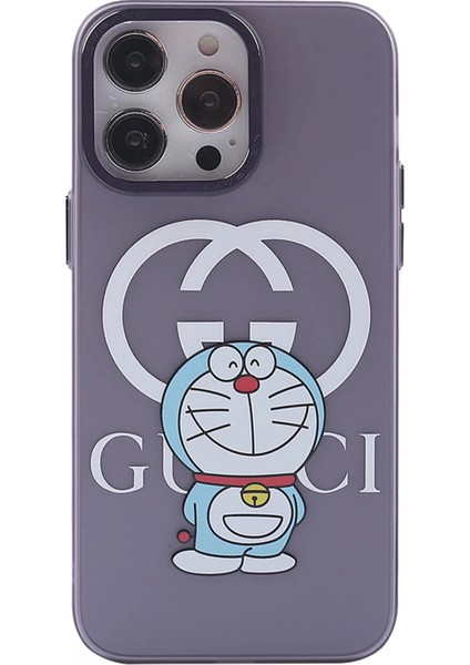 iPhone 13 Pro Kılıf Prada Desenli Kapak - Prada Mor - 3