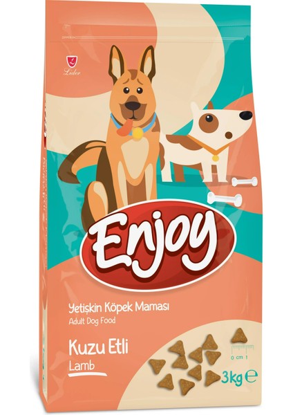 Kuzu Etli ve Pirinçli Yetişkin Köpek Maması 3kg