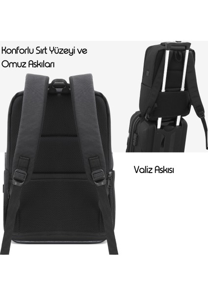 MCE-1202 15.6" Offıce Pro-1 Eco Notebook Sırt Çantası Siyah modelleri