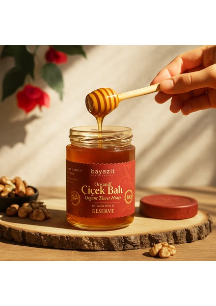 Organikİç Anadolu Çiçek Balı(Kayseri)450 gr3'liSet indirimleri