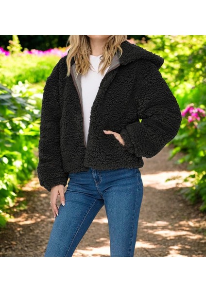 Kışlık Rahat Peluş Ceket