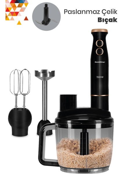 Çok Fonksiyonlu Mutfak Robotu, Şık Siyah Tasarım, Pratik Kullanım, Yüksek Performans fırsatları