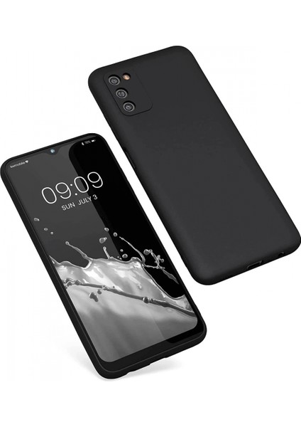 Samsung Galaxy A03S Kılıf First Silikon - Siyah