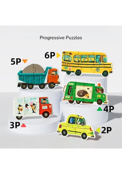 My First Puzzle - Hareketli Arabalar indirimleri