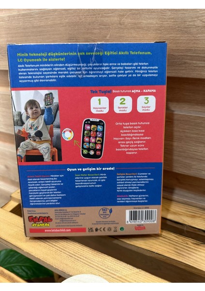 Oyuncak Eğitici Akıllı Telefon Kırmızı fiyatları
