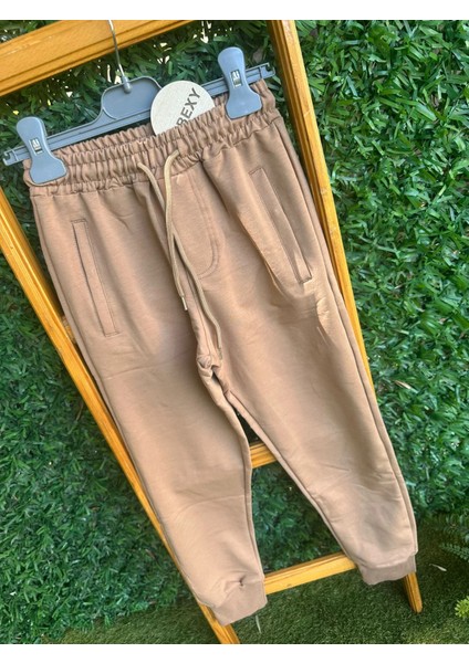 Düz Eşofman Fermuarlı Altı Camel Rengi fırsatları