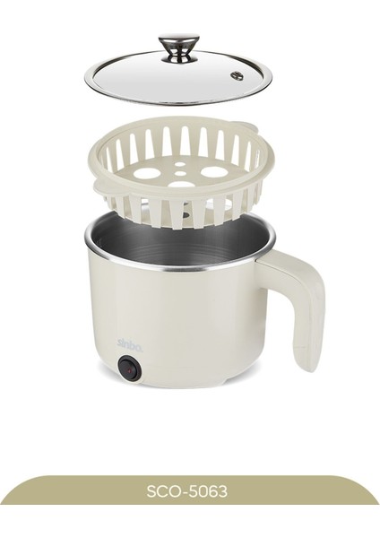 Çok Fonksiyonlu Buharlı Pişirici Ekru - Sağlıklı ve Hızlı Yemek Hazırlama