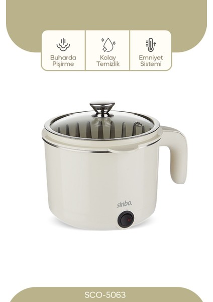 Çok Fonksiyonlu Buharlı Pişirici Ekru - Sağlıklı ve Hızlı Yemek Hazırlama fırsatları