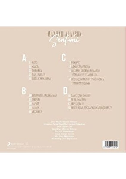 Mazhar Alanson - Senfoni (2 Plak) modelleri