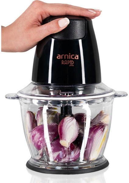 Hızlı Elektrikli Doğrayıcı Siyah GH21134, Pratik ve Şık Mutfak Yardımcısı