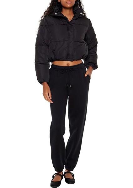 Kapüşonlu Crop Şişme Mont fiyatları