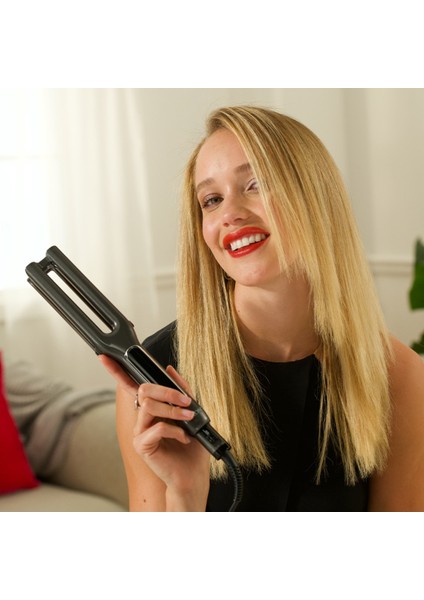 Çift Plakalı Saç Düzleştirici Siyah, Şık ve Kullanışlı Tasarım