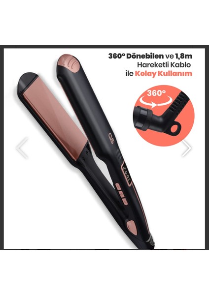 Dijital Saç Düzleştirici Siyah, Pratik ve Şık Saç Şekillendirme Cihazı fırsatları