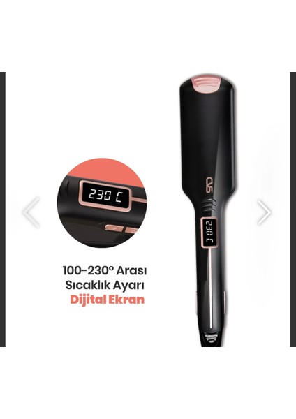 Dijital Saç Düzleştirici Siyah, Pratik ve Şık Saç Şekillendirme Cihazı indirimleri