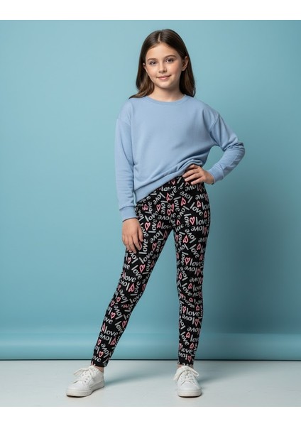 Kız Çocuk Mevsimlik Esnek Rahat Tayt 4-9 Yaş