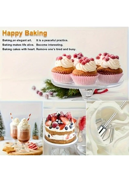 Pratik Paslanmaz Çelik Küçük Basmalı Otomatik Çırpıcı Metal Çırpıcı 1 Adet Uzunluk 27CM