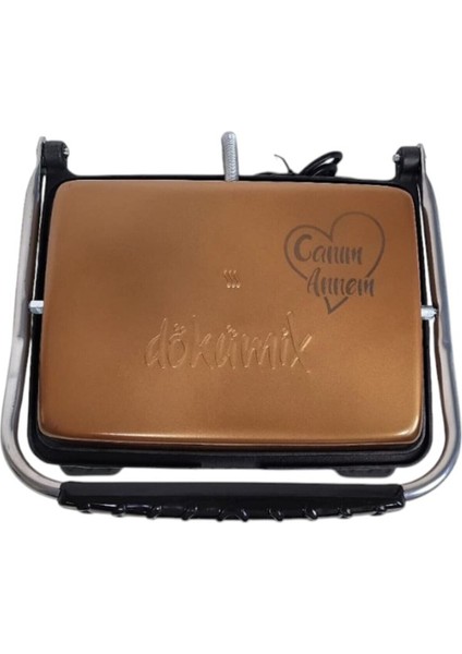 Anneler Günü Için Sıcacık, Kaplamasız Demir Tost Makinesi ve Renkli Fırça Seti