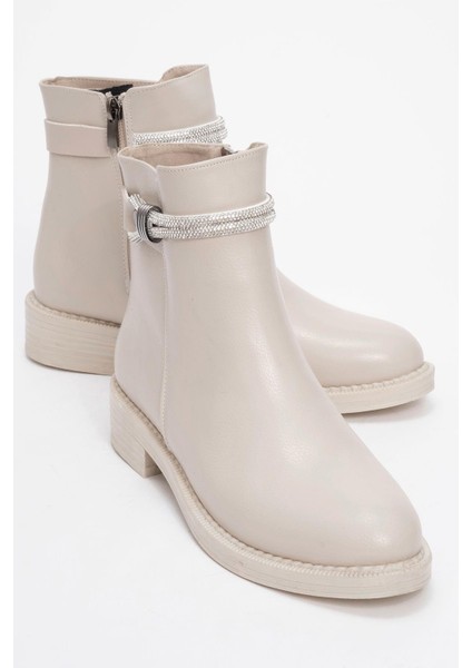 Kadın Taşlı Günlük Topuklu Ayakkabı TEN CİLT