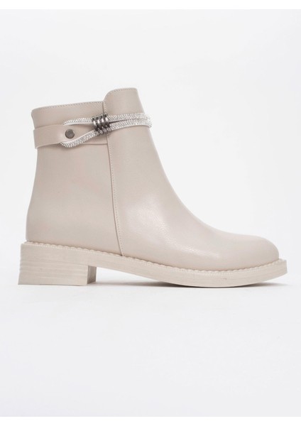 Kadın Taşlı Günlük Topuklu Ayakkabı TEN CİLT modelleri