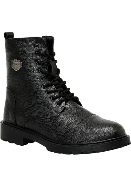 Erkek Postal Fermuarlı Bot SİYAH