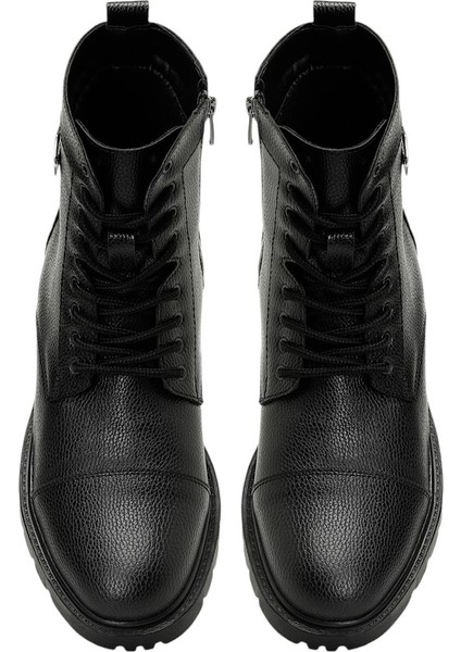 Erkek Postal Fermuarlı Bot SİYAH