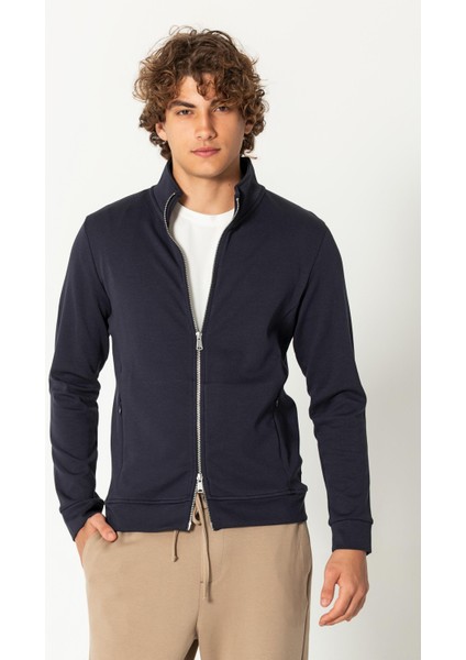 Erkek Modern Tasarım Teknolojik Kumaş Süper Yumuşak Çift Fermuar Açılır Detaylı Ince Mont