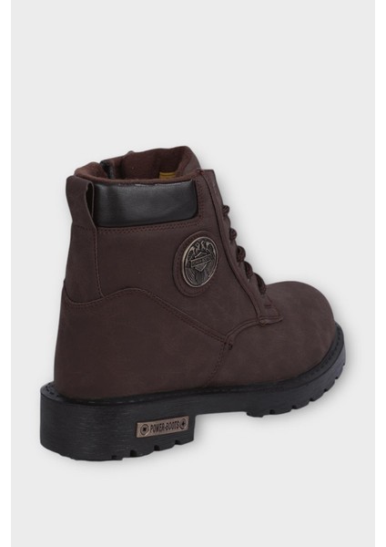 Motorcu Postal Erkek Bot KAHVERENGİ