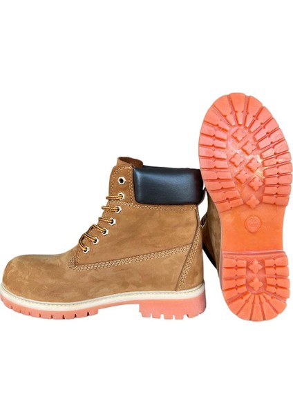 Hakiki Deri Nubuk Erkek Bot TARÇIN