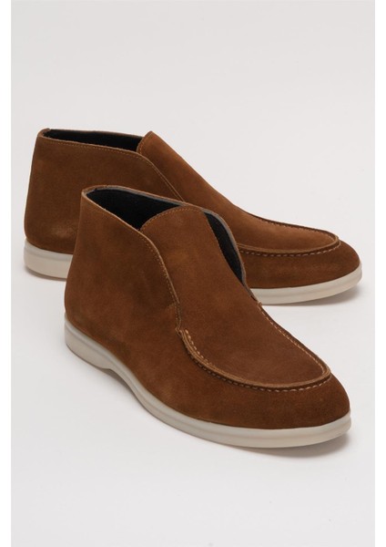 Hakiki Deri Kısa Klasik Erkek Bot TABA