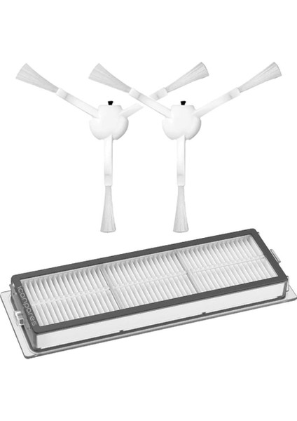 Xiaomi Uyumlu Mi Robot Vakum 2 Pro + Robot Süpürge Hepa Filtre ve Yan Fırça 2 Adet fırsatları