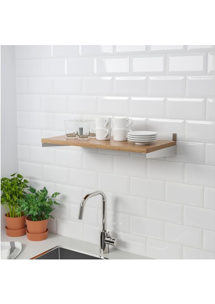 Duvar Rafı, Dişbudak Kaplama, 60X30 cm fiyatları