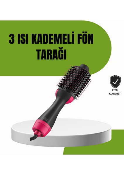 Hızlı Kurutma ve Hacim Artırıcı Elektrikli Saç Fırçası, Altın Renk