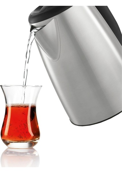 Paslanmaz Çelik Çay Makinesi, Gri, Hızlı ve Kolay Demleme indirimleri