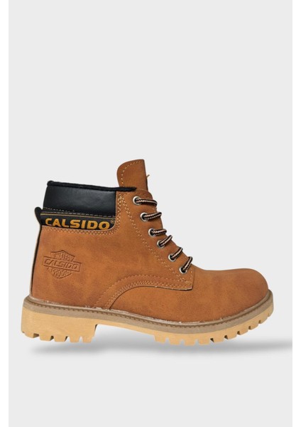 Unisex Kışlık Soğuk Geçirmez Kaydırmaz Taban Günlük Bağcıklı Bot Tarçın