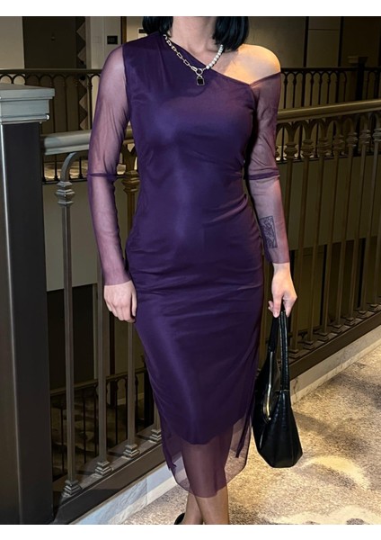 Omzu Açık Tasarım Tül Elbise Düğün Nişan Mezuniyet Elbisesi modelleri