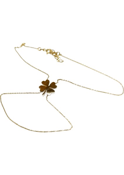 Şahmeran Yonca Bileklik Künye 14 Ayar Altın Hd Videolu