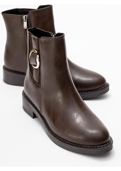 Lastikli Halka Tokalı Kahve Cilt