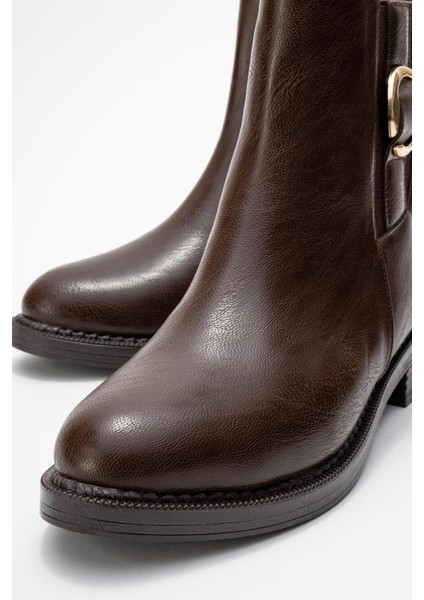 Lastikli Halka Tokalı Kahve Cilt modelleri