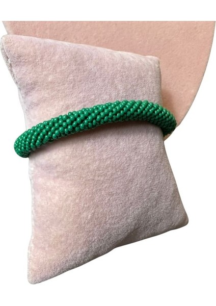 0115 El Yapımı Hapishane Işi Kum Boncuk Bileklik / Yeşil fırsatları