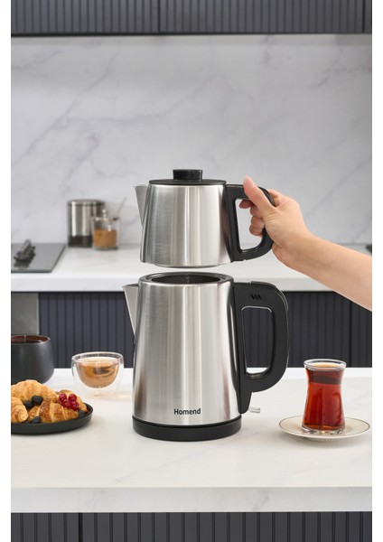 Şık Inox Çay ve Su Isıtıcı, Pratik Kullanım, Dayanıklı Tasarım fiyatları