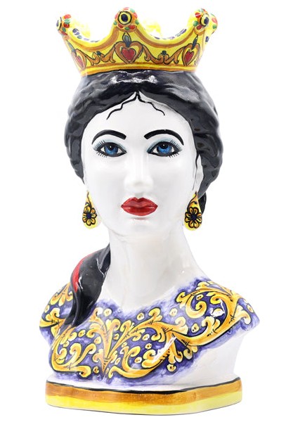 Moor Dekoratif Kraliçe Büst Heykel