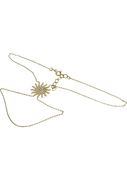 Şahmeran Güneş Bileklik Künye 14 Ayar Altın Hd Videolu