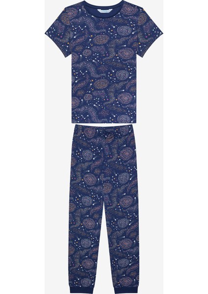 Kız Çocuk Bubble Pamuklu 2li Çok Renkli Pijama Takımı