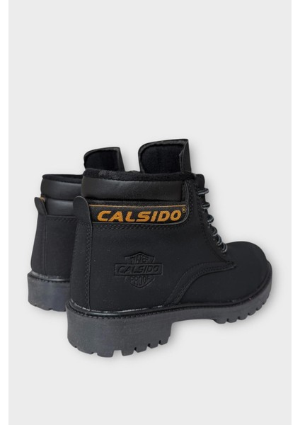 Unisex Kışlık Soğuk Geçirmez Kaydırmaz Taban Günlük Bağcıklı Bot Siyah fırsatları