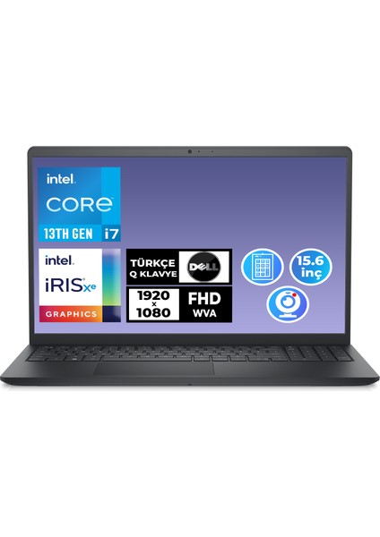 Inspıron 15 3530 I7-1355U 16GB 512GB SSD 15.6" Fhd Windows 11 Pro Laptop I35301103U 002