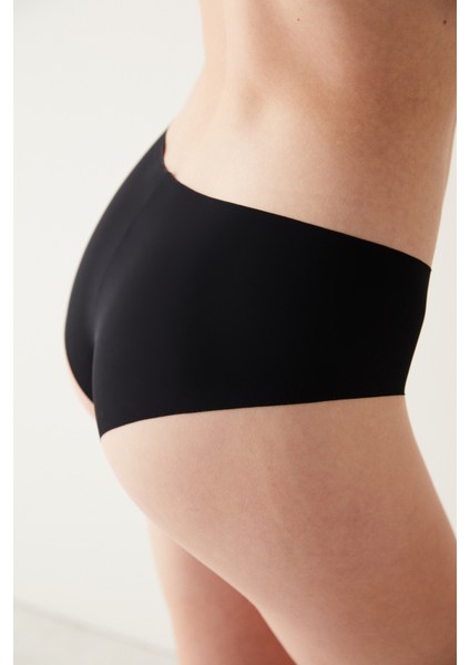 #izbırakmaz Smooth Siyah Hipster Külot