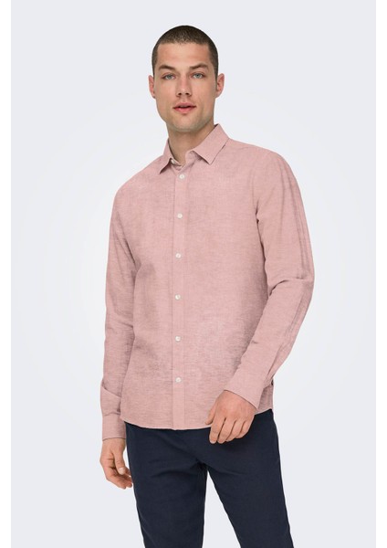 Only&sons Onscaıden Lıfe Ls Solıd L Kiremit Erkek Gömlek