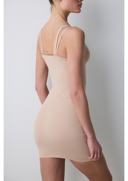 #izbırakmaz Bej Light Elbise Korse